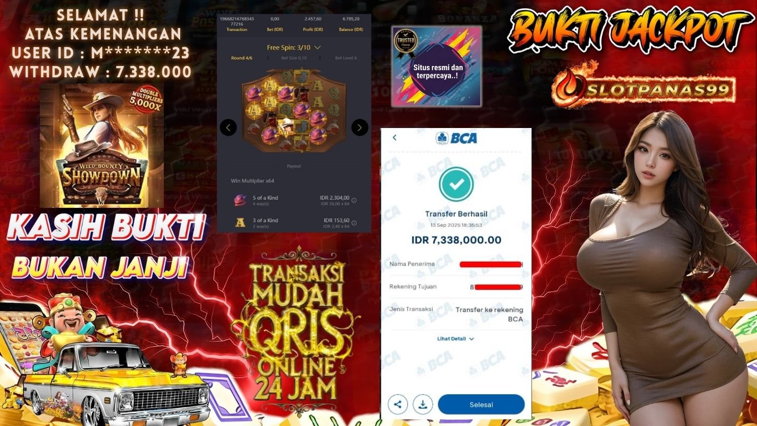 SLOTPANAS99 JACKPOT SLOT WILD BOUNTY SHOWDOWN